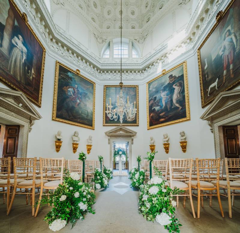 Chiswick House dressed for a wedding