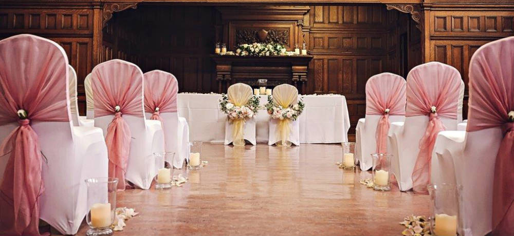 Chiswick TOwn Hall dressed for a wedding