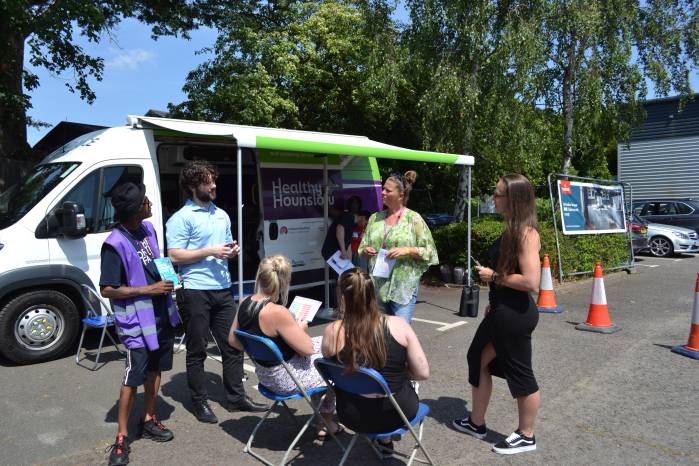 The Health Check team on location