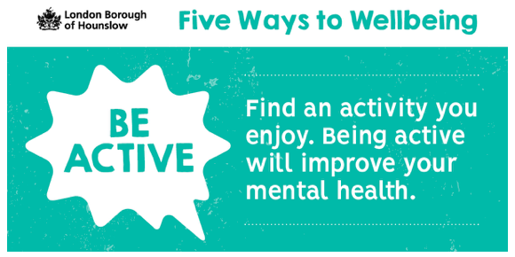Find an activity you enjoy. Being active witl improve your mental health.