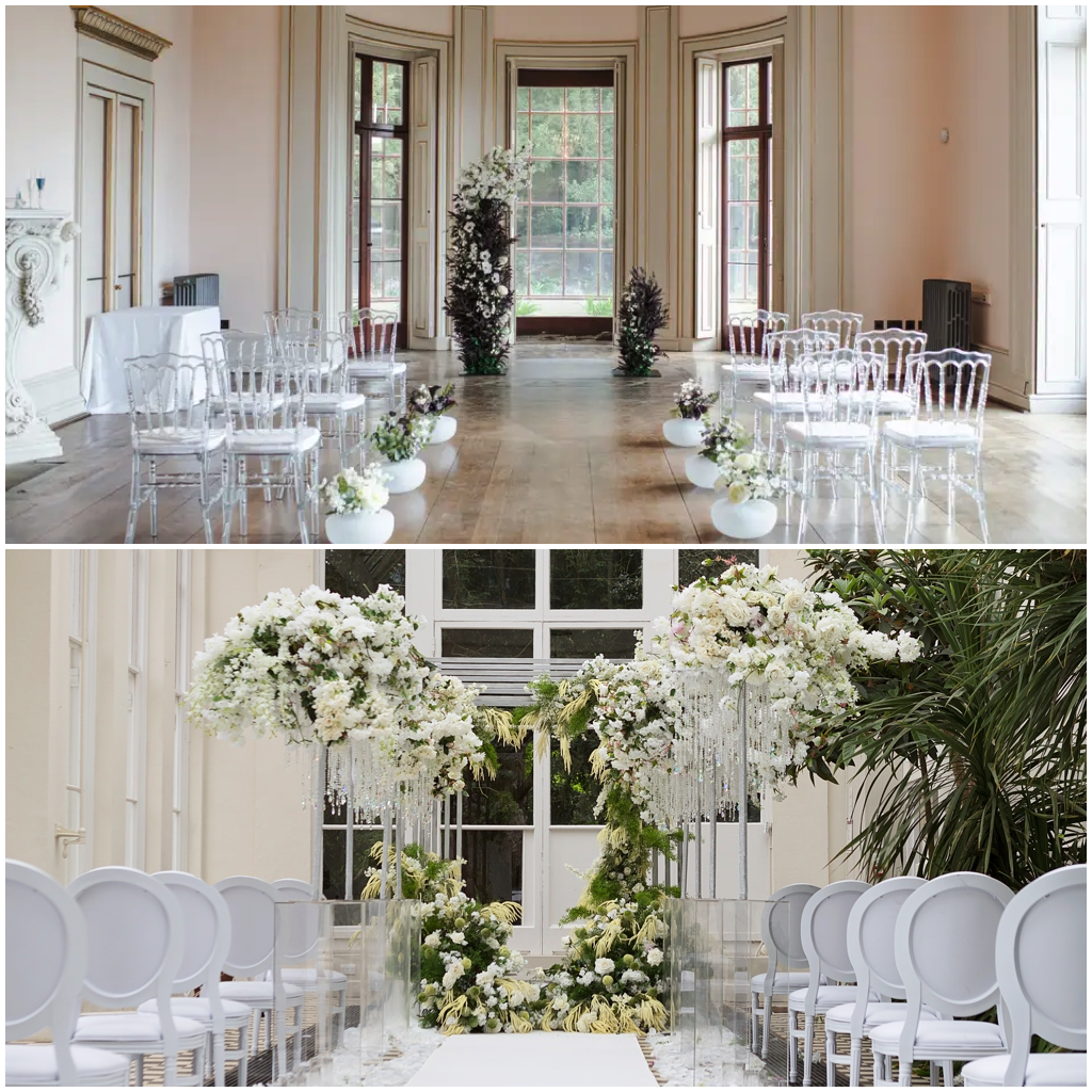 Gunnersbury Park dressed for a wedding